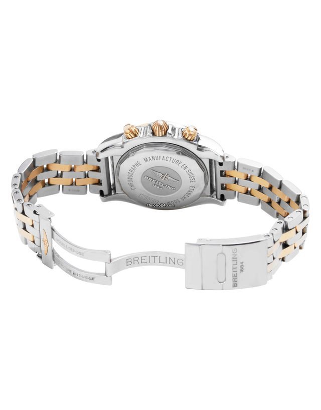IMG_9081 Breitling Chronomat 44 Mens watch Unisex Automatic Gold Steel CB011012.Q576.375C Replica 4