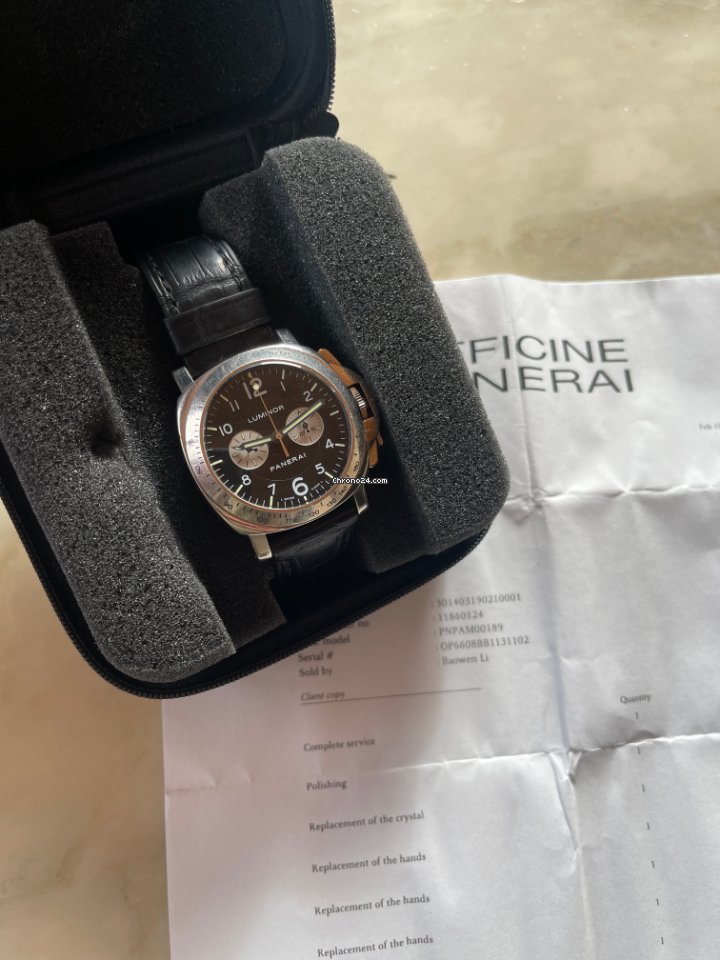 Panerai Special Editions Mens watch Unisex Automatic White gold PAM 00189 Replica 4
