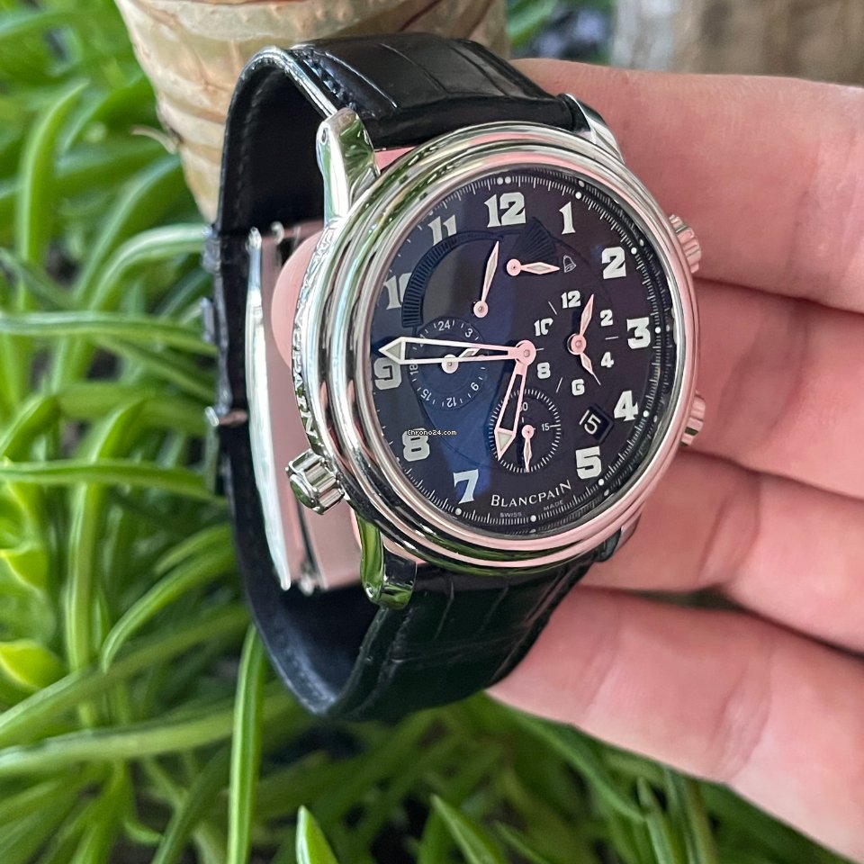 Blancpain Leman Reveil GMT Mens watch Unisex Automatic Steel 2041-1130M-53B Replica 4