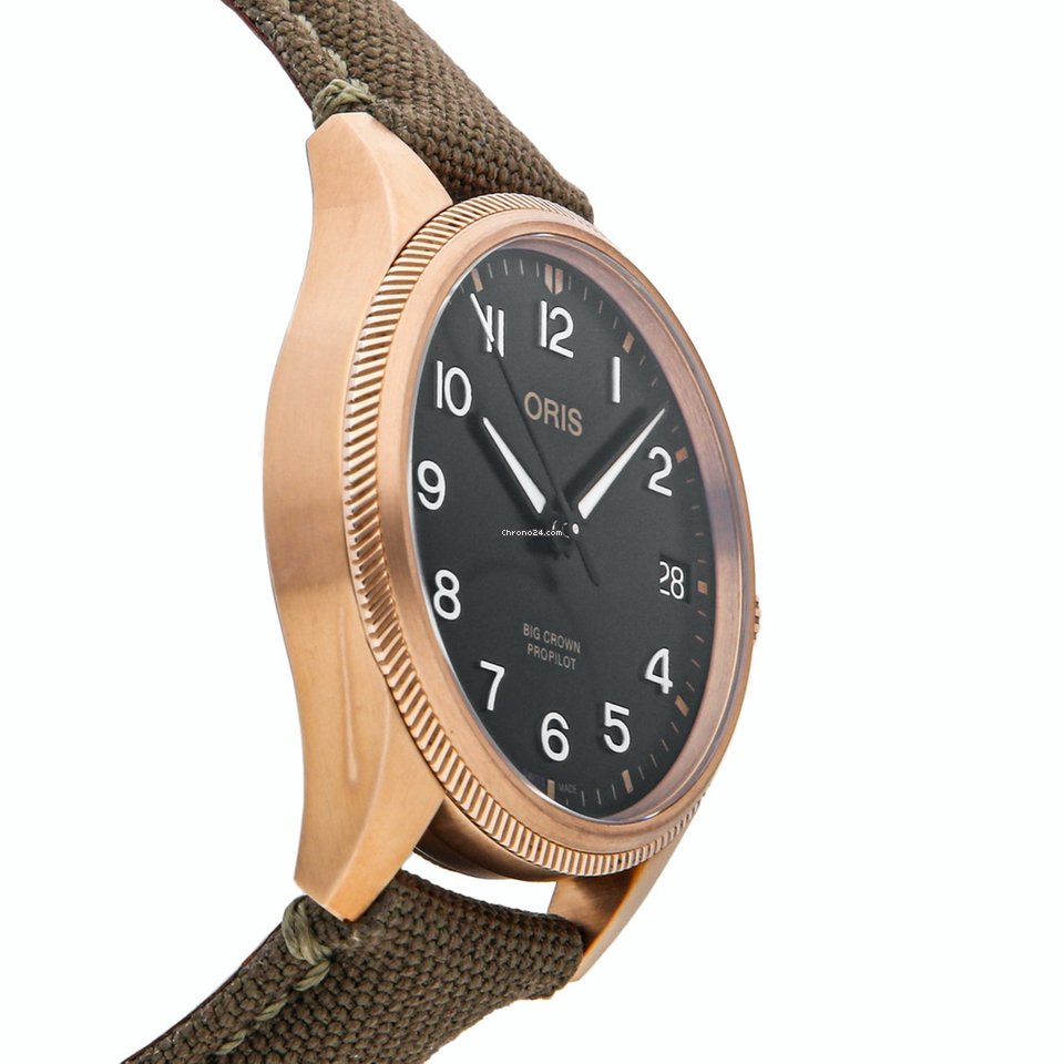 IMG_9081 Oris Big Crown ProPilot Date Mens watch Unisex Automatic Bronze 01 751 7761 3164-07 3 2003BRLC Replica 4