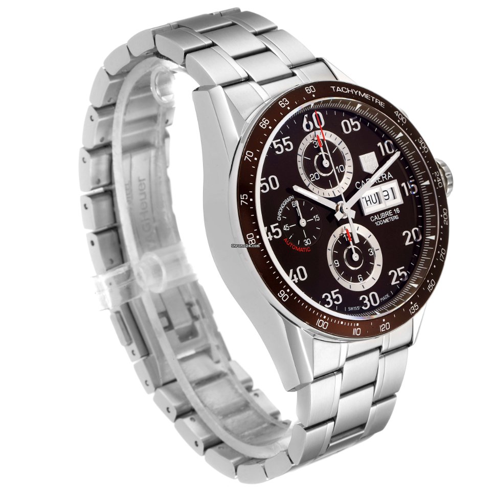 TAG Heuer Carrera Calibre 16 Mens watch Unisex Automatic Steel CV2A12.FC6236 Replica 4