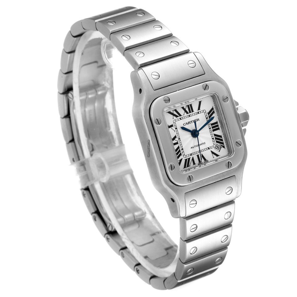 IMG_9081 Cartier Santos Galbee Womens watch Automatic Steel W20044D6 Replica 4