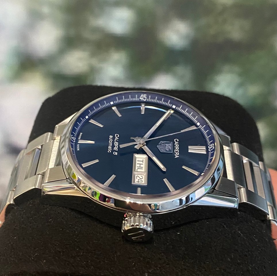 TAG Heuer Carrera Calibre 5 Mens watch Unisex Automatic Steel WAR201E.BA0723 Replica 4