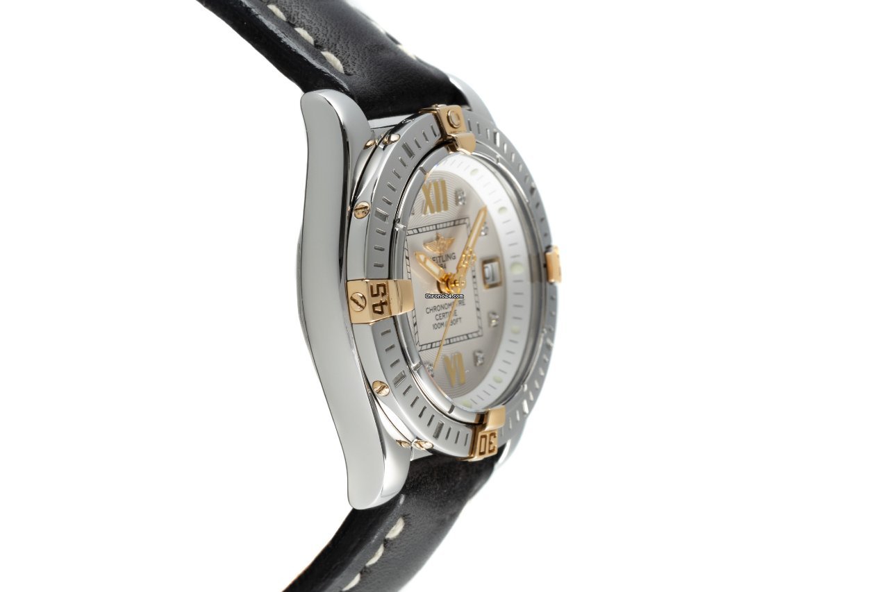 IMG_9081 Breitling Cockpit Lady Womens watch Quartz Gold Steel B71356 Replica 4