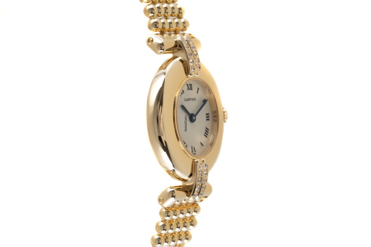 IMG_9081 Cartier Womens watch Quartz Yellow gold 8057911 Replica 4