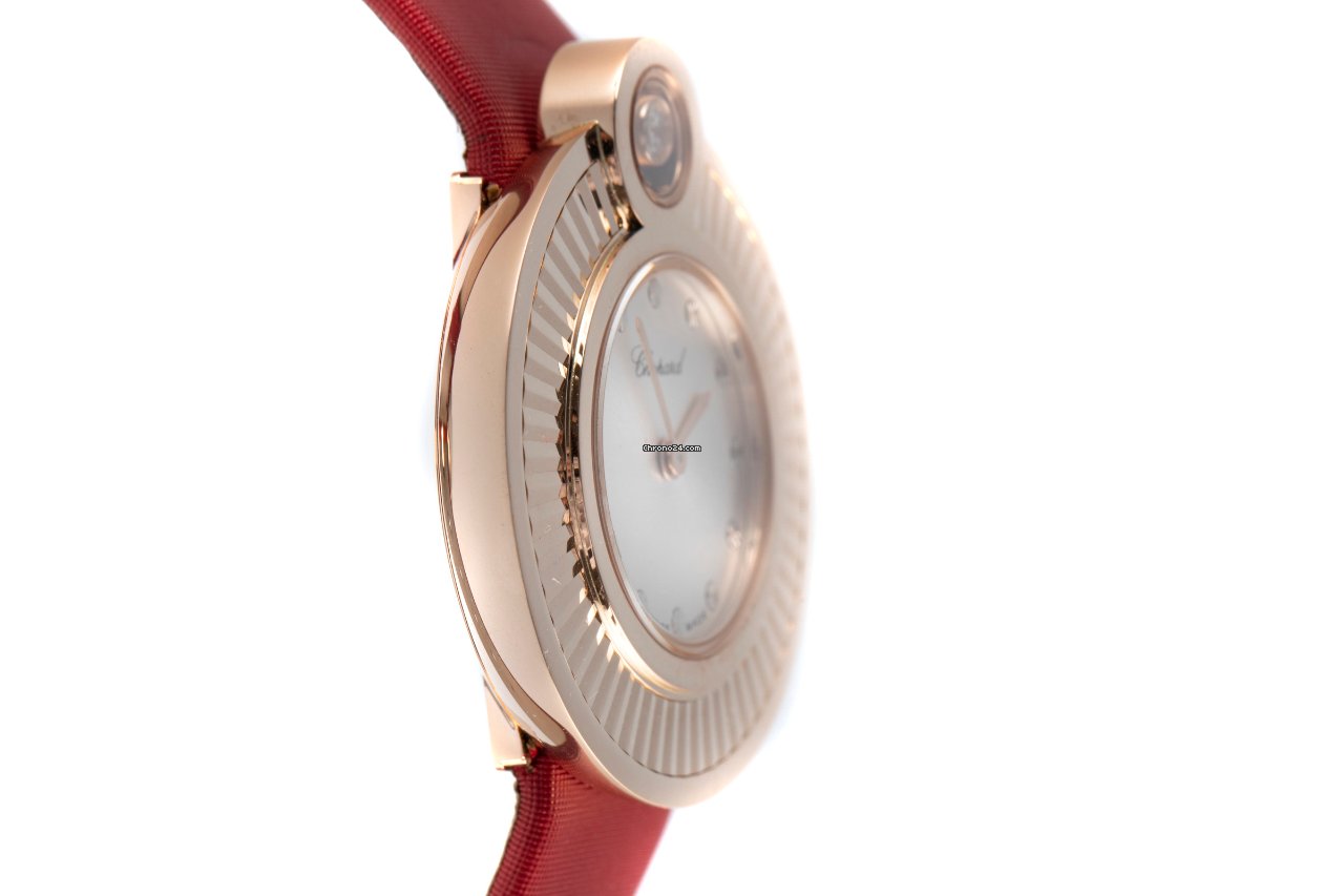 IMG_9081 Chopard Happy Diamonds Womens watch Quartz Red gold 4407 Replica 4