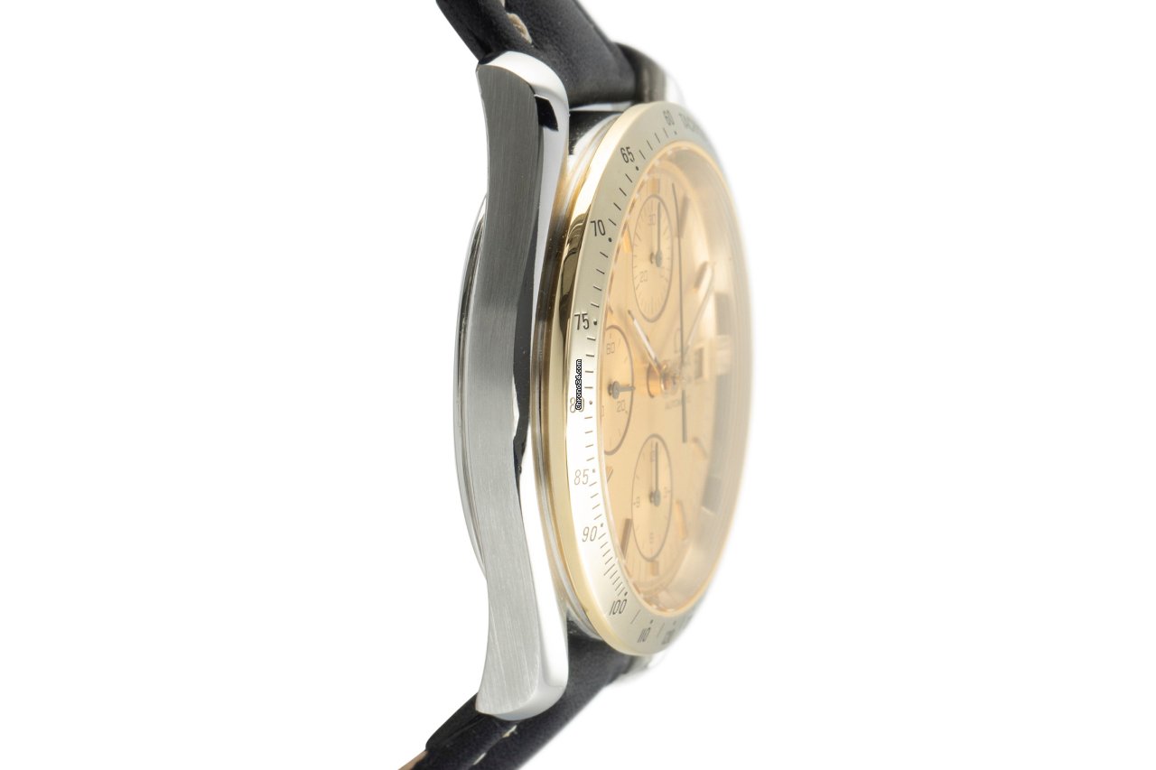 Omega Speedmaster Date Mens watch Unisex Automatic Gold Steel 3311.10.00 Replica 4