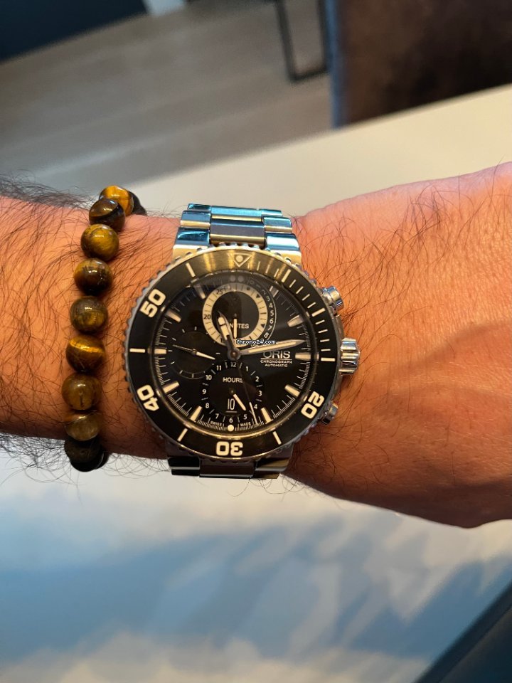 IMG_9081 Oris Carlos Coste Limited Edition Mens watch Unisex Automatic Titanium 01 674 7655 7184-Set Replica 4
