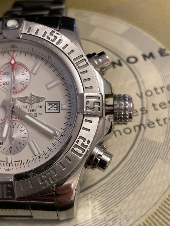 IMG_9081 Breitling Super Avenger II Mens watch Unisex Automatic Steel A1337111.G779.168A Replica 4