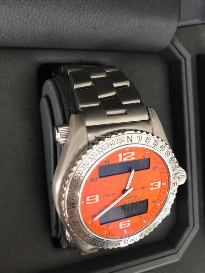 IMG_9081 Breitling Emergency Mens watch Unisex Quartz Titanium E7632110 Replica 4