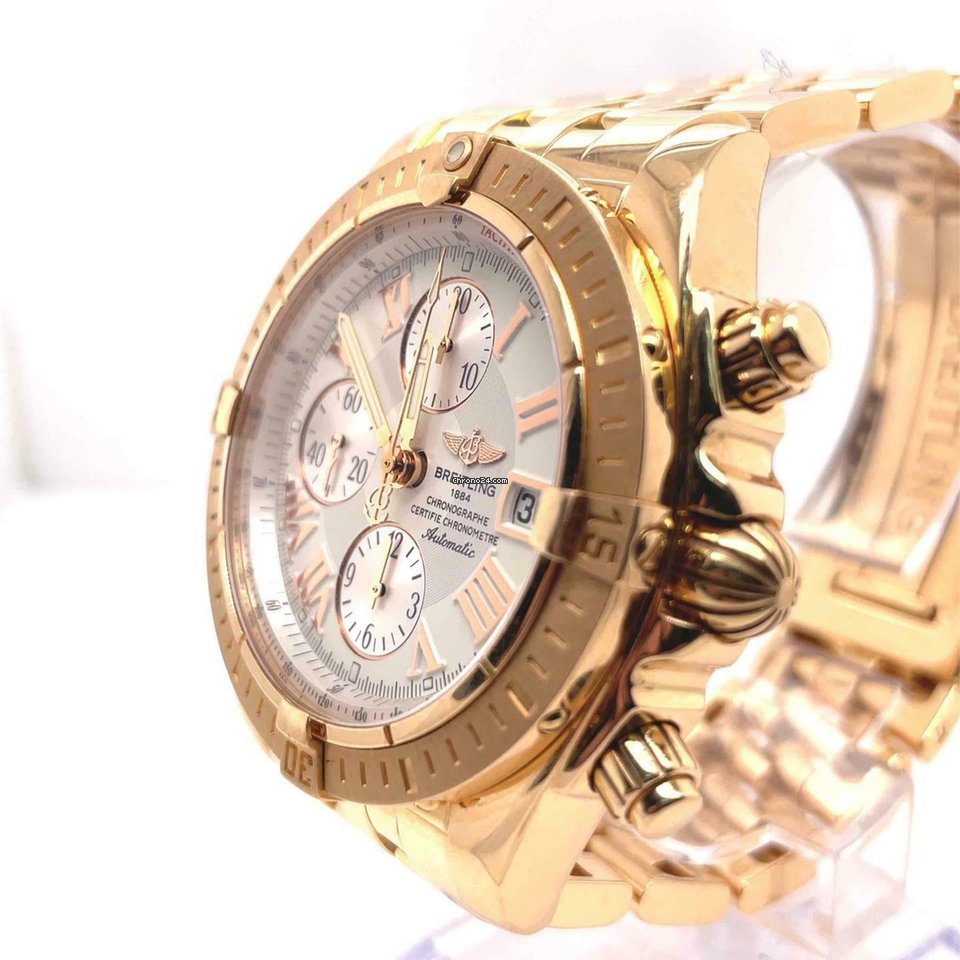 Breitling Chronomat Evolution Automatic Rose gold H13356 Replica 4