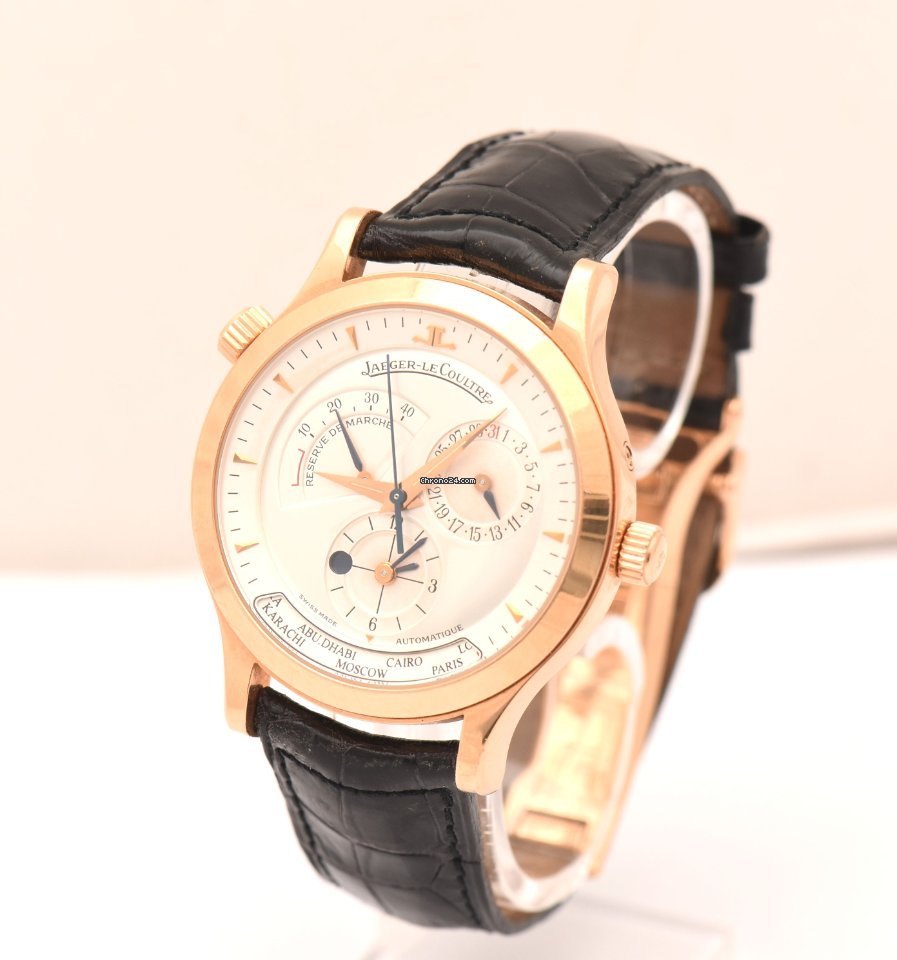 Jaeger-LeCoultre Master Geographic Mens watch Unisex Automatic Red gold 142.2.92 Replica 4