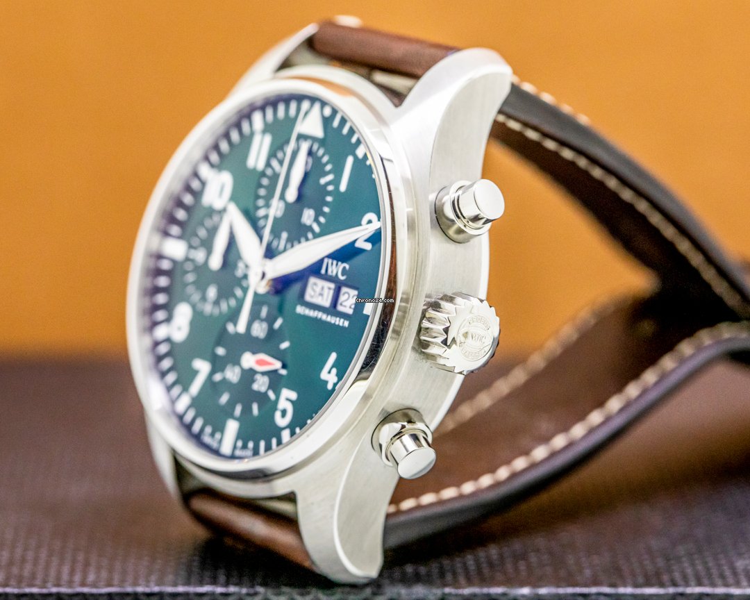 IWC Pilot Chronograph Mens watch Unisex Automatic Steel IW388103 Replica 4