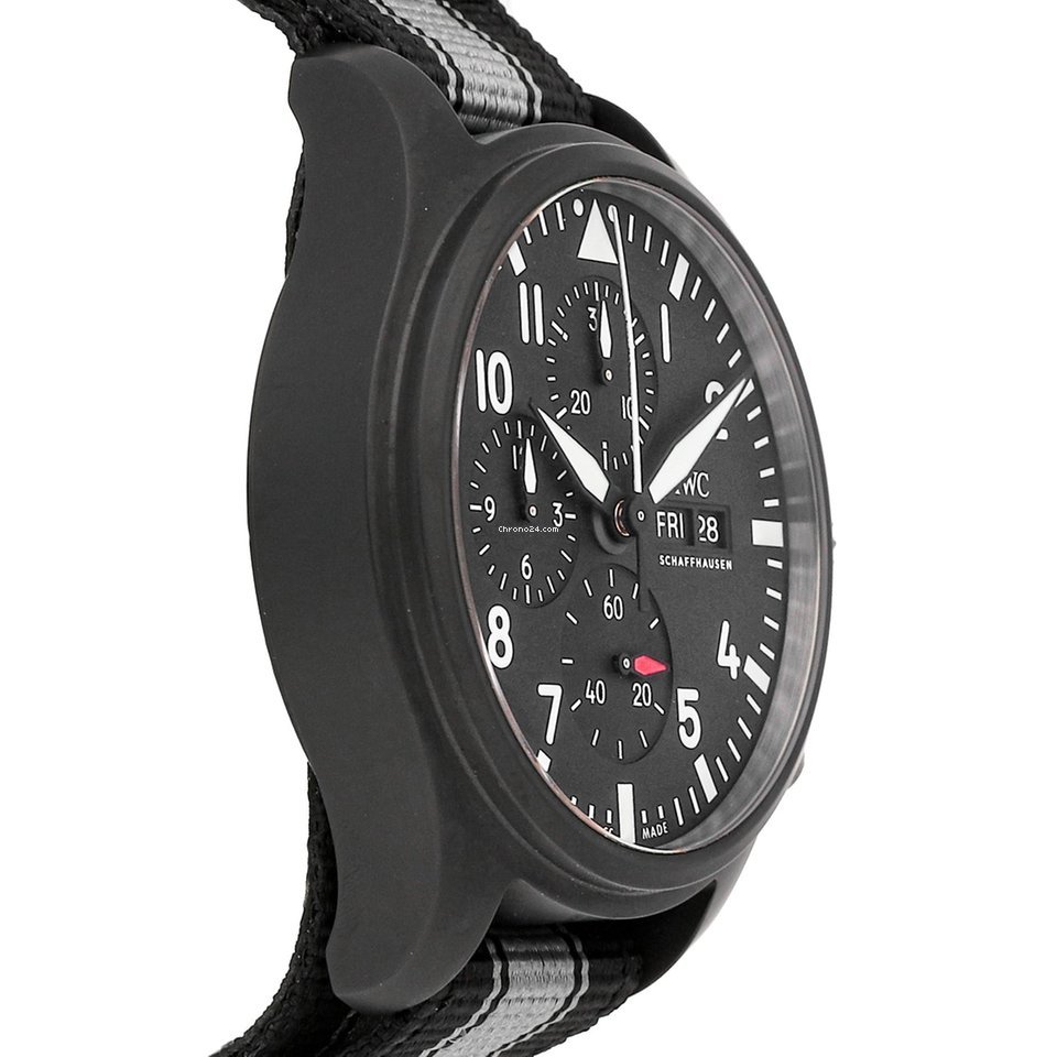 IMG_9081 IWC Pilot Chronograph Top Gun Mens watch Unisex Automatic Ceramic IW3891-01 Replica 4