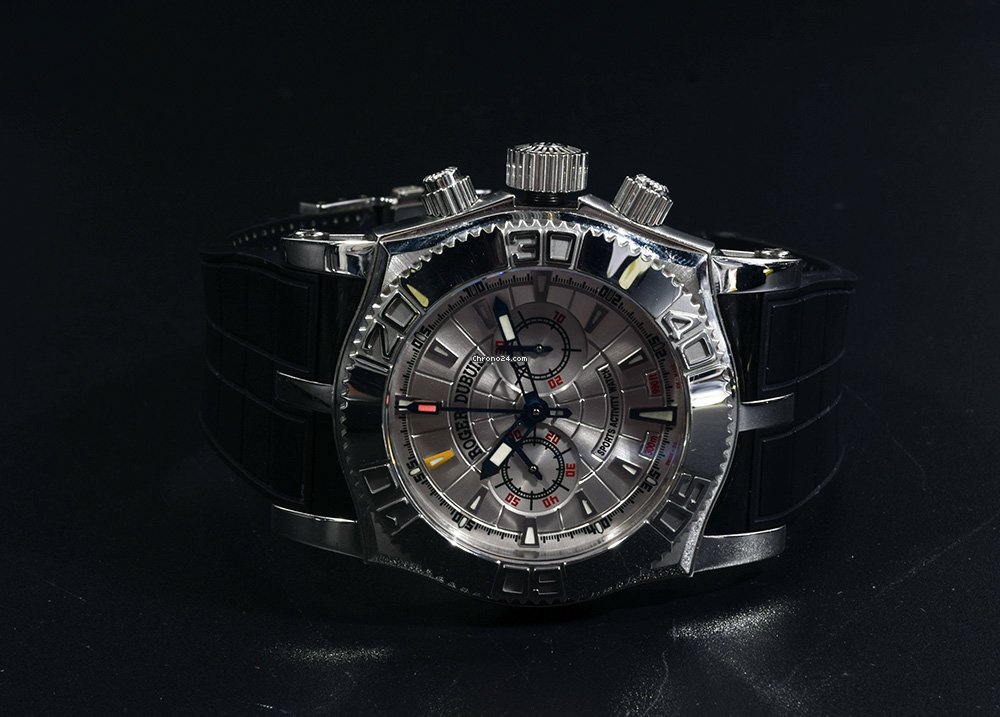 IMG_9081 Roger Dubuis Easy Diver Mens watch Unisex Automatic Silver SE46.56.9 12.53 Replica 4