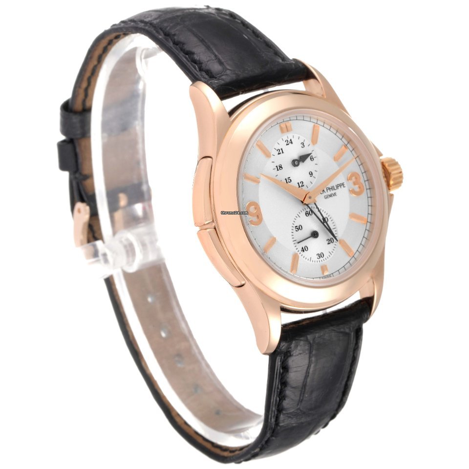 IMG_9081 Patek Philippe Travel Time Mens watch Unisex Manual winding Rose gold 5134R Replica 4