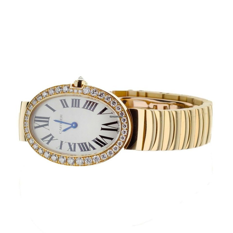 Cartier Baignoire Womens watch Quartz Yellow gold WB520002 Replica 4