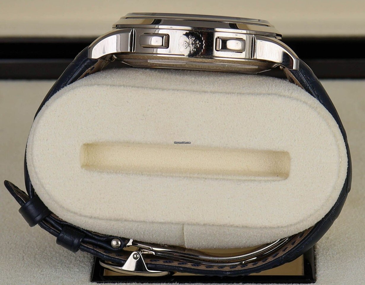 IMG_9081 Patek Philippe World Time Chronograph Mens watch Unisex Automatic White gold 5930G Replica 4