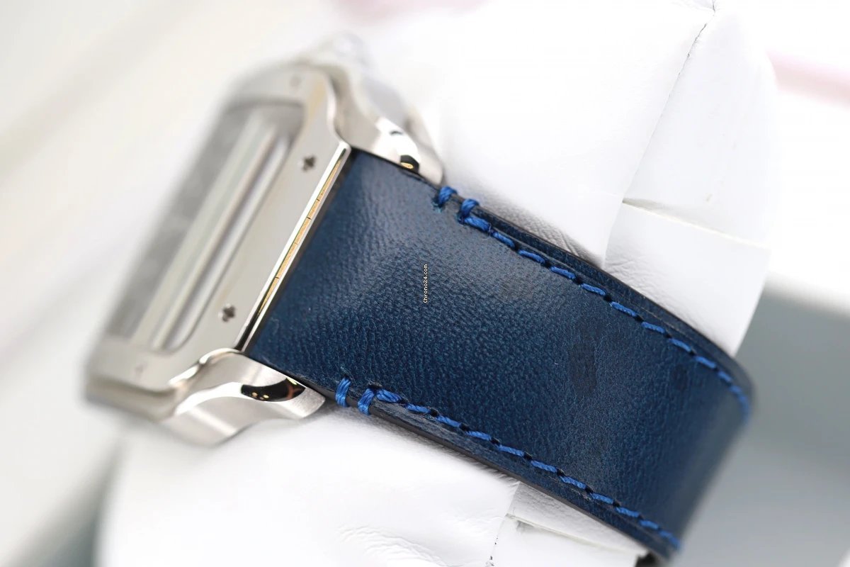 IMG_9081 Cartier Santos Mens watch Unisex Automatic Steel 4072 Replica 4