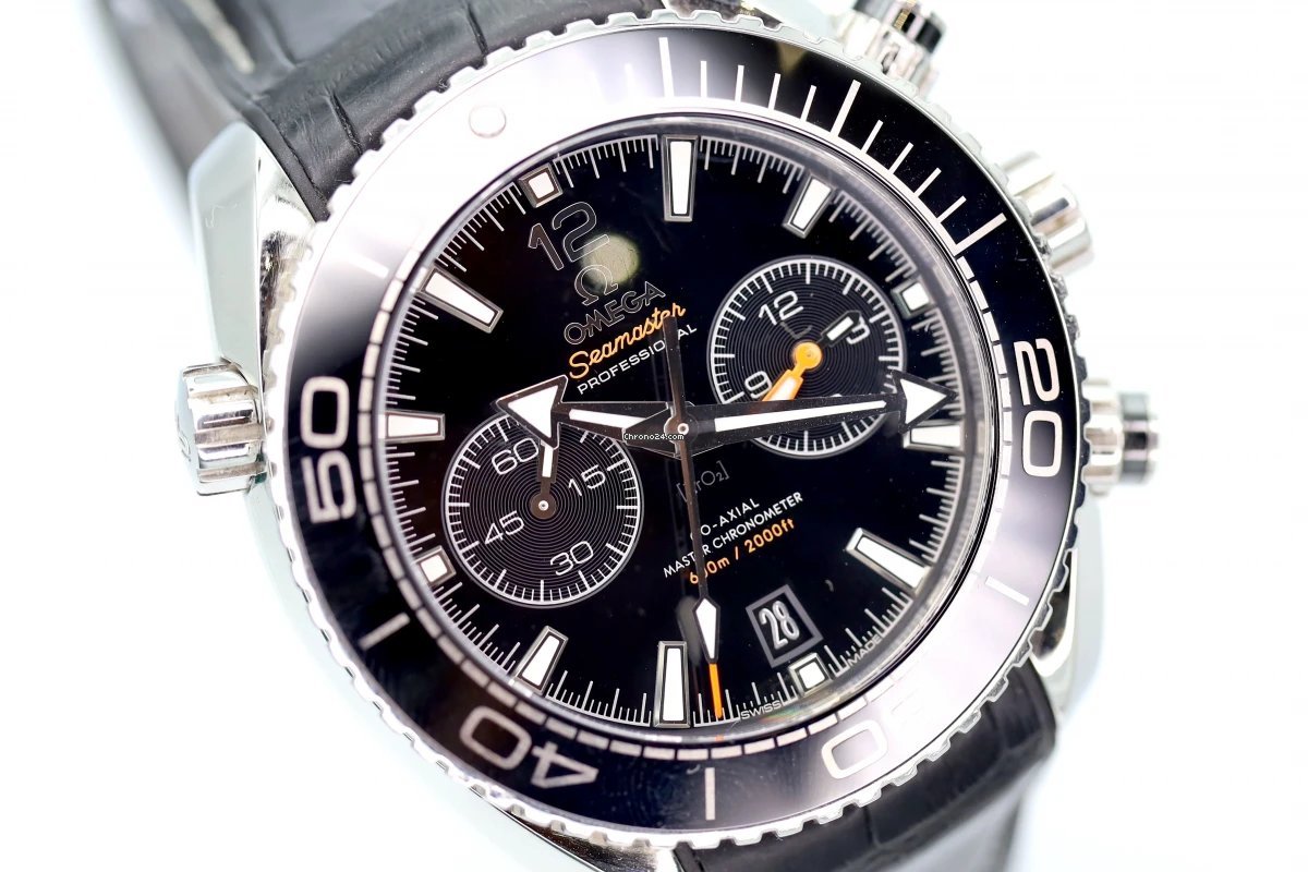 Omega Seamaster Planet Ocean Chronograph Mens watch Unisex Automatic Steel 215.33.46.51.01.001 Replica 4