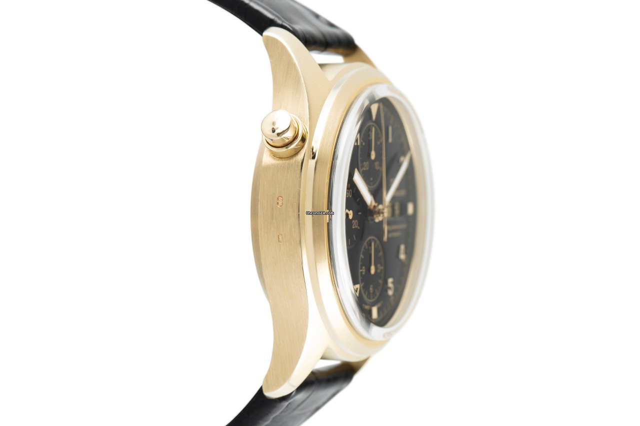IMG_9081 IWC Pilot Double Chronograph Mens watch Unisex Automatic Yellow gold 3711 Replica 4