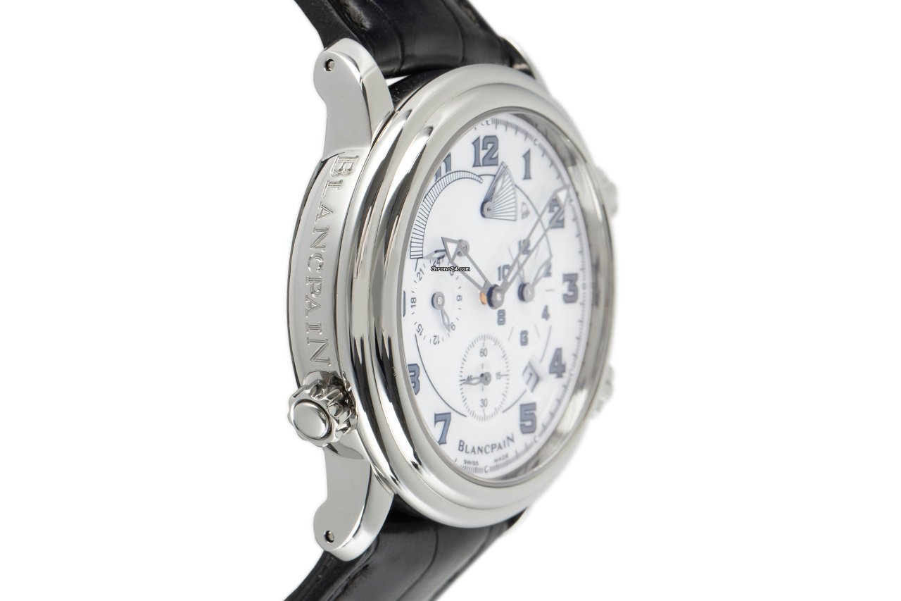 IMG_9081 Blancpain Leman Reveil GMT Mens watch Unisex Automatic Steel 2041-1542M-53B Replica 4