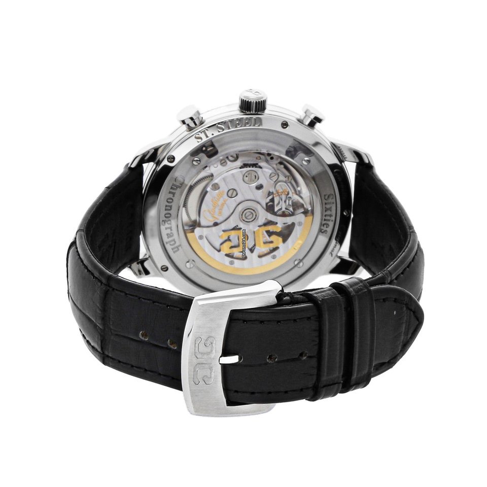 IMG_9081 Glashutte Original Sixties Chronograph Mens watch Unisex Automatic Steel 1-39-34-04-22-04 Replica 4