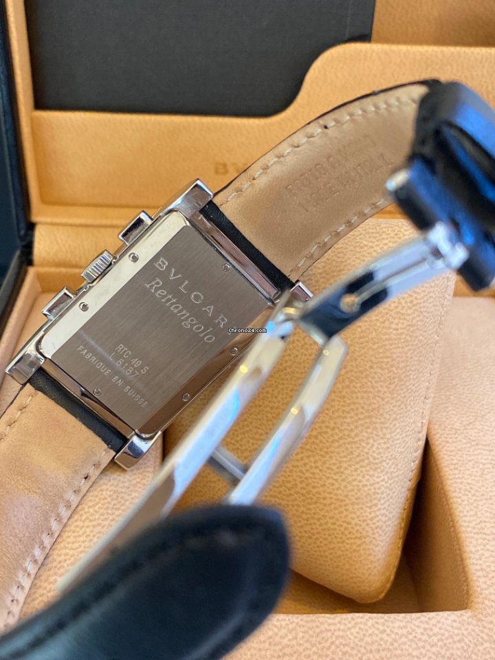 IMG_9081 Bulgari Rettangolo Mens watch Unisex Quartz Steel RTC49BRSVD Replica 4