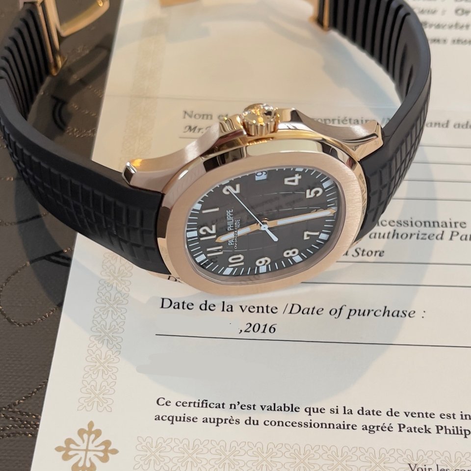 IMG_9081 Patek Philippe Aquanaut Mens watch Unisex Automatic Rose gold 5167R Replica 4