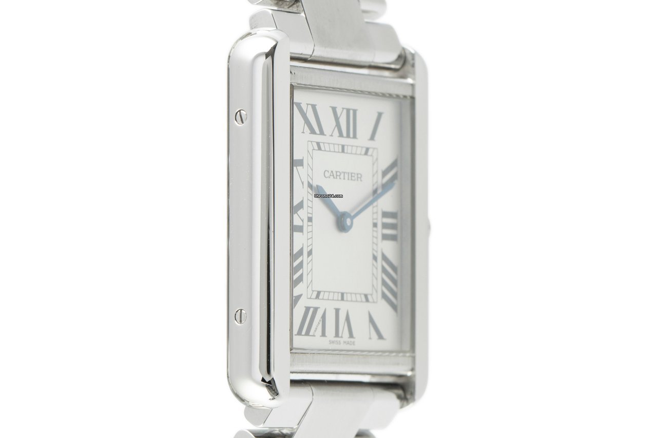 IMG_9081 Cartier Tank Solo Mens watch Unisex Quartz Steel 3169 Replica 4