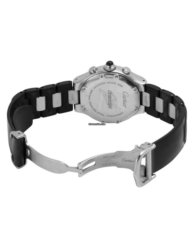 IMG_9081 Cartier 21 Chronoscaph Mens watch Unisex Quartz Steel 2996 Replica 4