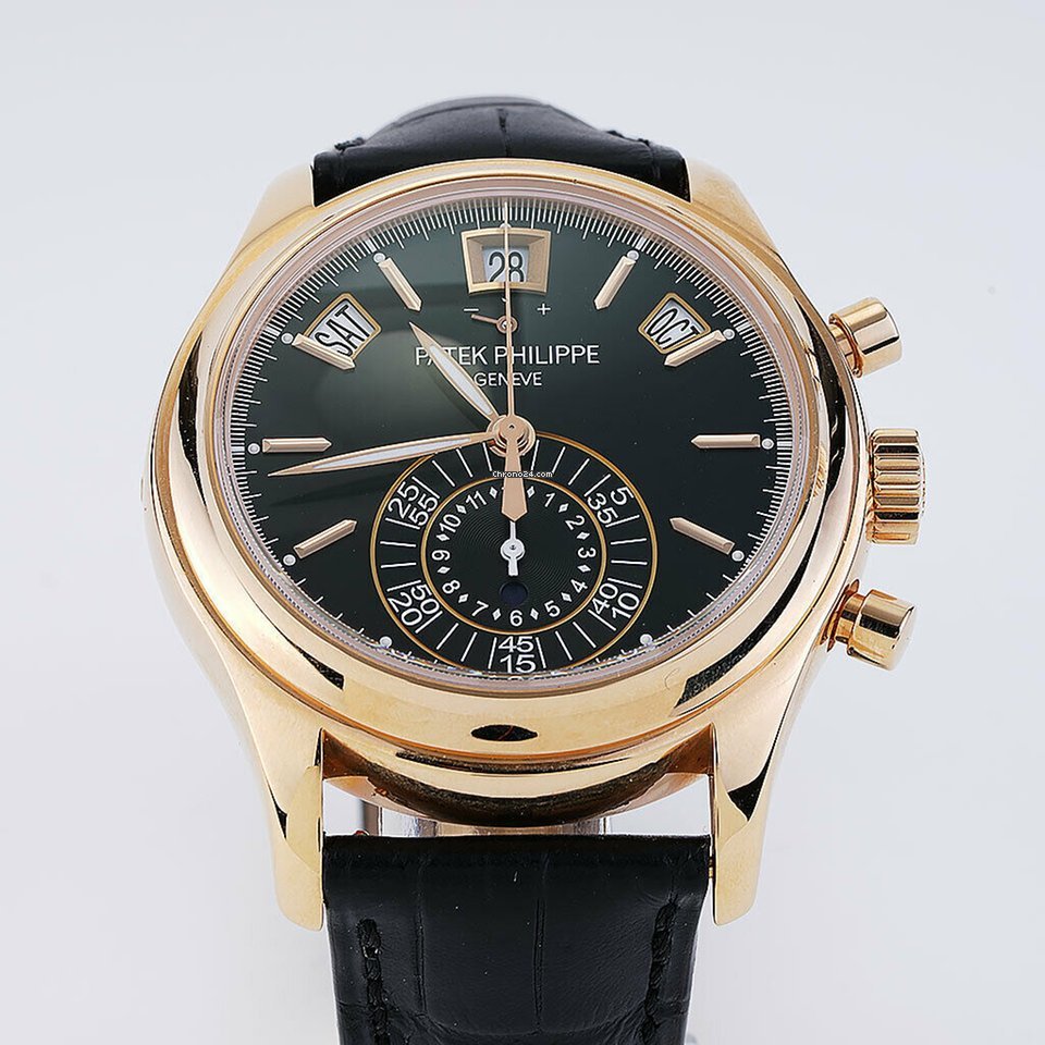 Patek Philippe Annual Calendar Chronograph Mens watch Unisex Automatic Rose gold 5960R-010 Replica 4