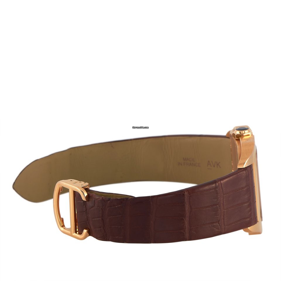 IMG_9081 Cartier Santos Dumont Mens watch Unisex Manual winding Rose gold W2020057 Replica 4