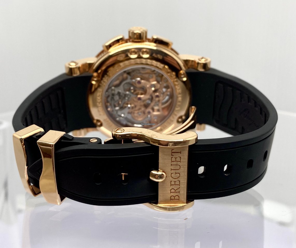 IMG_9081 Breguet Marine Mens watch Unisex Manual winding Rose gold 5837BR 92 5ZU Replica 4