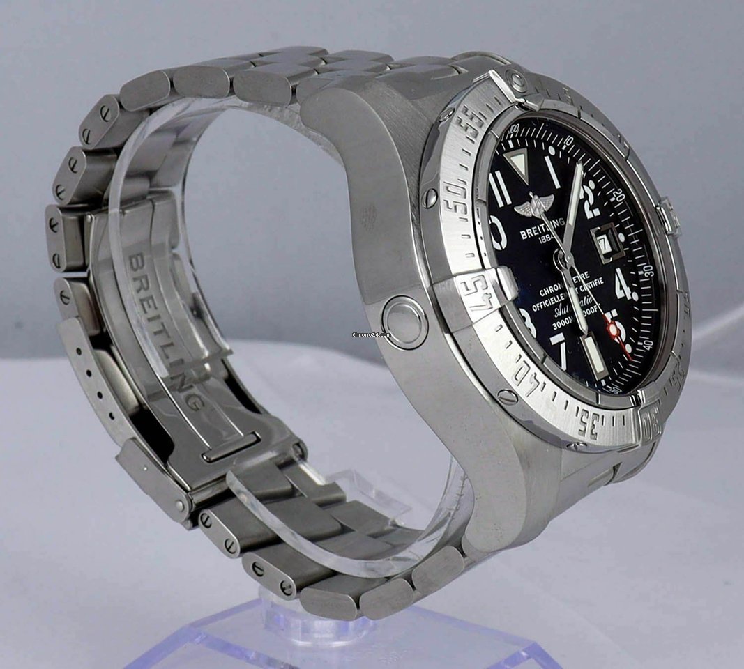 IMG_9081 Breitling Avenger Seawolf Mens watch Unisex Automatic Steel A1733010 Replica 4