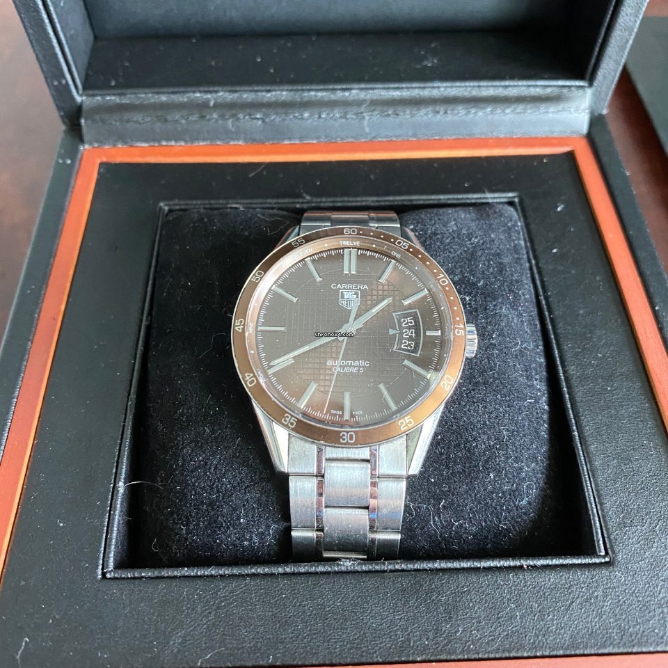 IMG_9081 TAG Heuer Carrera Calibre 5 Mens watch Unisex Automatic Steel WV211N Replica 4