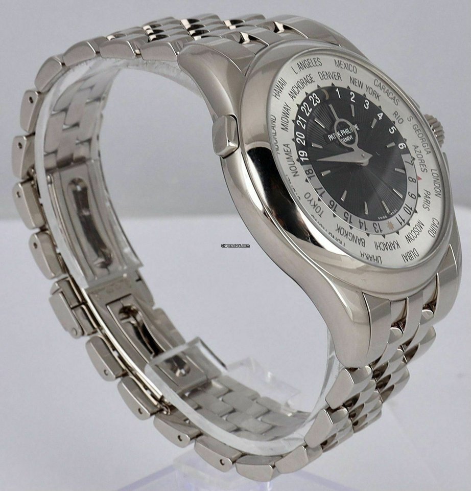 IMG_9081 Patek Philippe World Time Mens watch Unisex Automatic White gold 5130G Replica 4