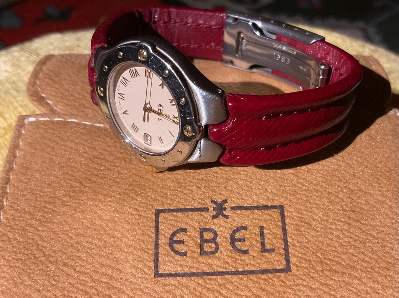 Ebel Sportwave Womens watch Quartz Gold Steel 6087621 Replica 4
