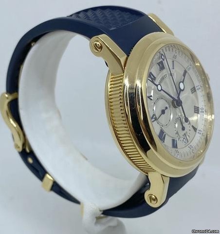 Breguet Marine Mens watch Unisex Automatic Yellow gold 5827BA 12 5ZU Replica 4