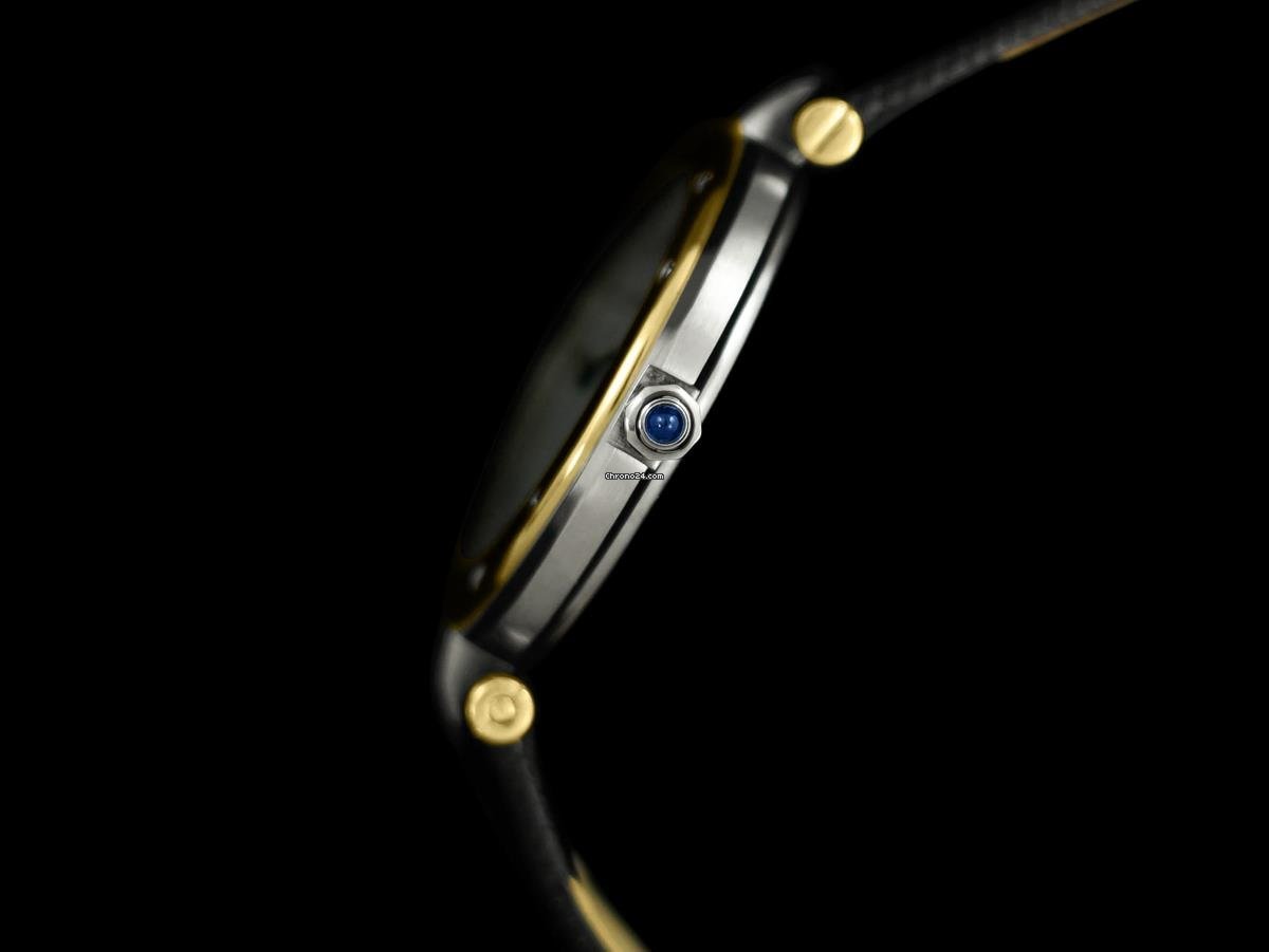 Cartier Santos Mens watch Unisex Quartz Gold Steel 8499ST Replica 4