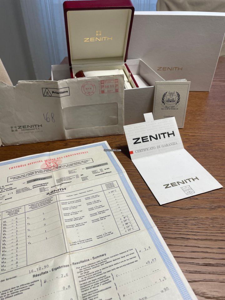 IMG_9081 Zenith El Primero Mens watch Unisex Automatic Yellow gold 30.1250.400 Replica 4