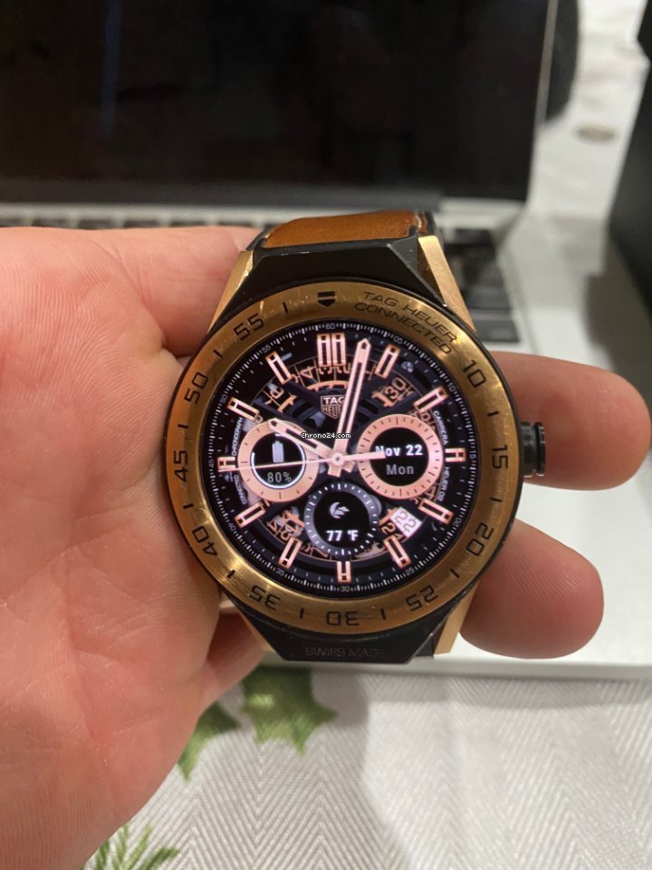 TAG Heuer Connected Mens watch Unisex Quartz Rose gold SBF8A5000.32FT6110 Replica 4