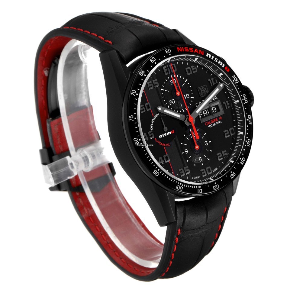 TAG Heuer Carrera Calibre 16 Mens watch Unisex Automatic Titanium CV2A82.FC6237 Replica 4