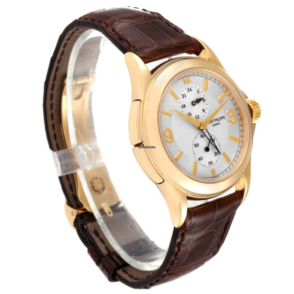 IMG_9081 Patek Philippe Travel Time Mens watch Unisex Manual winding Yellow gold 5134J Replica 4