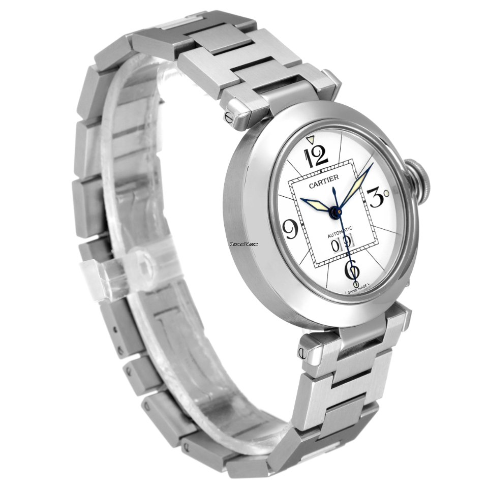 IMG_9081 Cartier Pasha C Mens watch Unisex Automatic Steel W31055M7 Replica 4