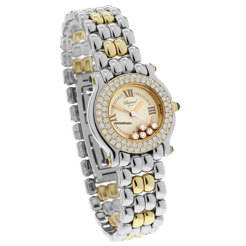 IMG_9081 Chopard Happy Sport Womens watch Gold Steel 27 8274-23 Replica 4
