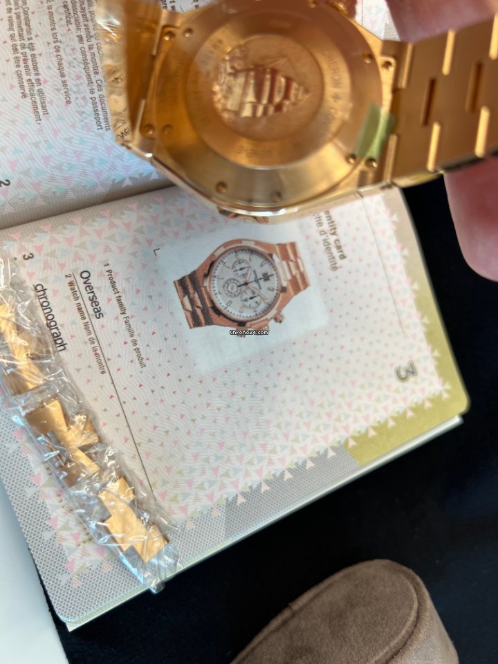 Vacheron Constantin Overseas Chronograph Mens watch Unisex Automatic Rose gold 49150 B01R-9454 Replica 4
