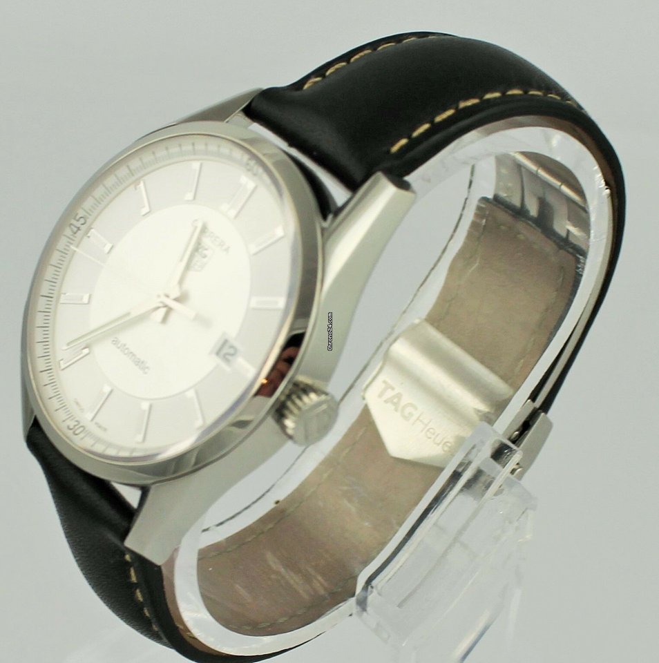 IMG_9081 TAG Heuer Carrera Calibre 5 Mens watch Unisex Automatic Steel WV211A.FC6202 Replica 4