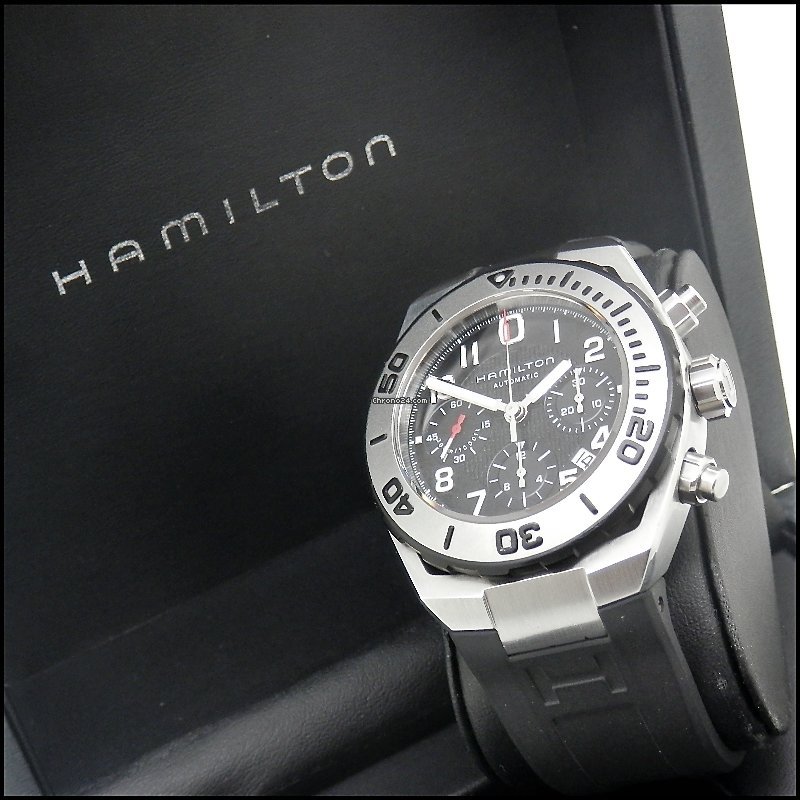Hamilton Khaki Navy Sub Mens watch Unisex Automatic Steel H78716333 Replica 4