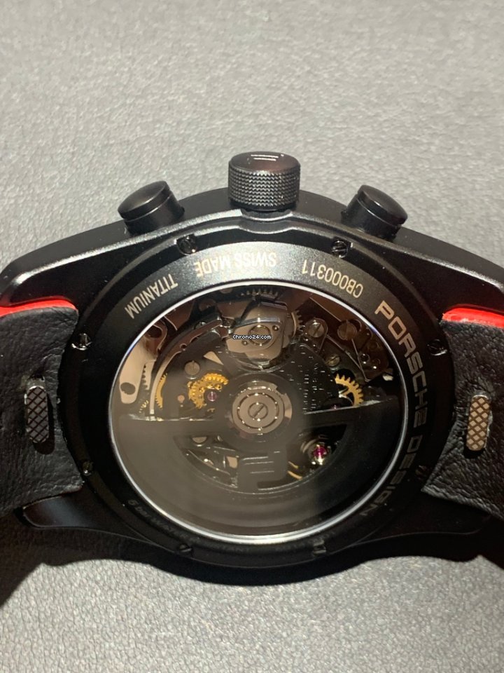 IMG_9081 Porsche Design Chronotimer Mens watch Unisex Automatic Titanium 6014.0001 Replica 4